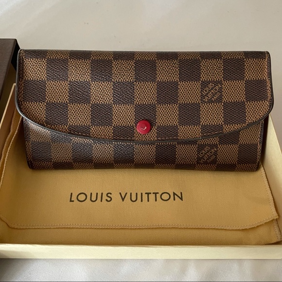 LOUIS VUITTON Emilie Wallet Damier Ebene AUTHENTIC - Picture 2 of 11
